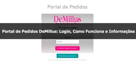 demillus pedidos consultora|Portal de Pedidos